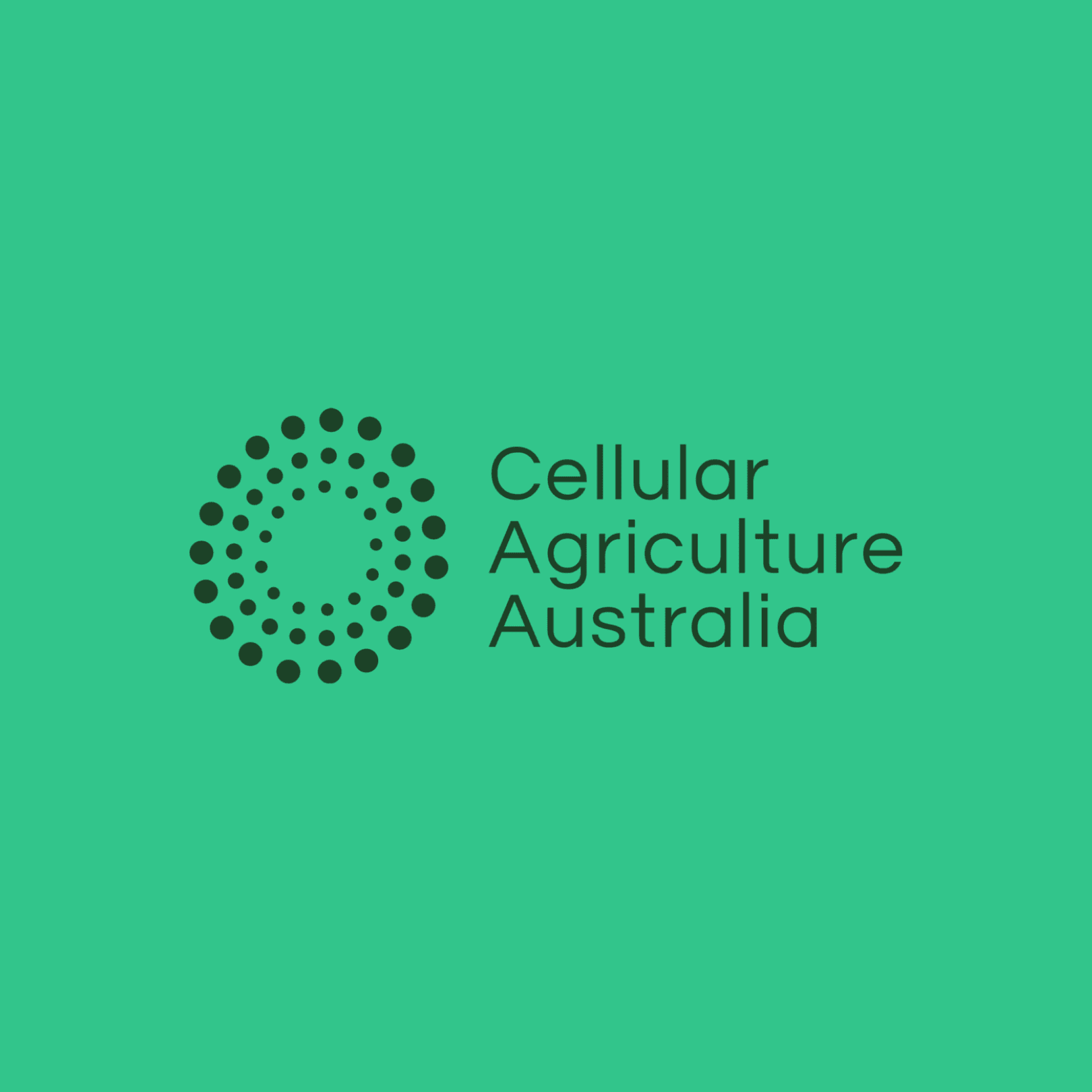 Cellular Agriculture Australia Logo Cultivated Food, Meat, Cheese, milk, Fat